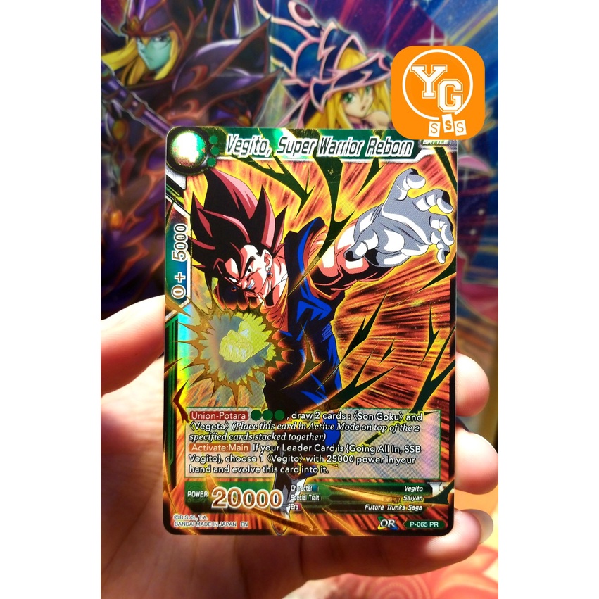 Chính hãng Bandai Vegito, Super Warrior Reborn (Gold Stamped) - P-065