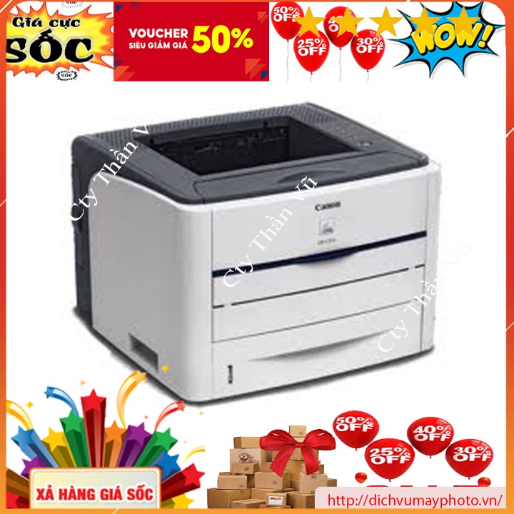 Máy in cũ Canon LBP 3300 like new in 2 mặt tự động hộp mực to hàng bền đẹp giá rẻ chất lượng INECO