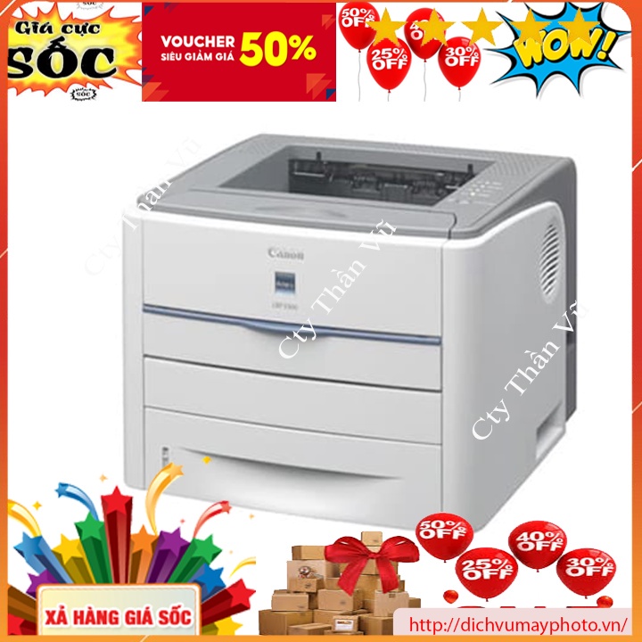 Máy in cũ Canon LBP 3300 like new in 2 mặt tự động hộp mực to hàng bền đẹp giá rẻ chất lượng INECO