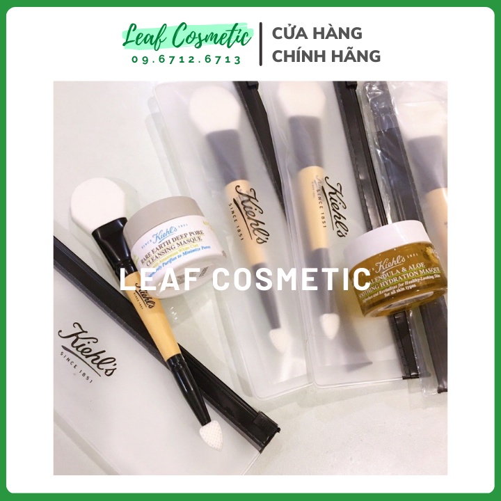 Cọ Quét Mặt Nạ Kiehl's 2 đầu cao cấp kèm túi zip