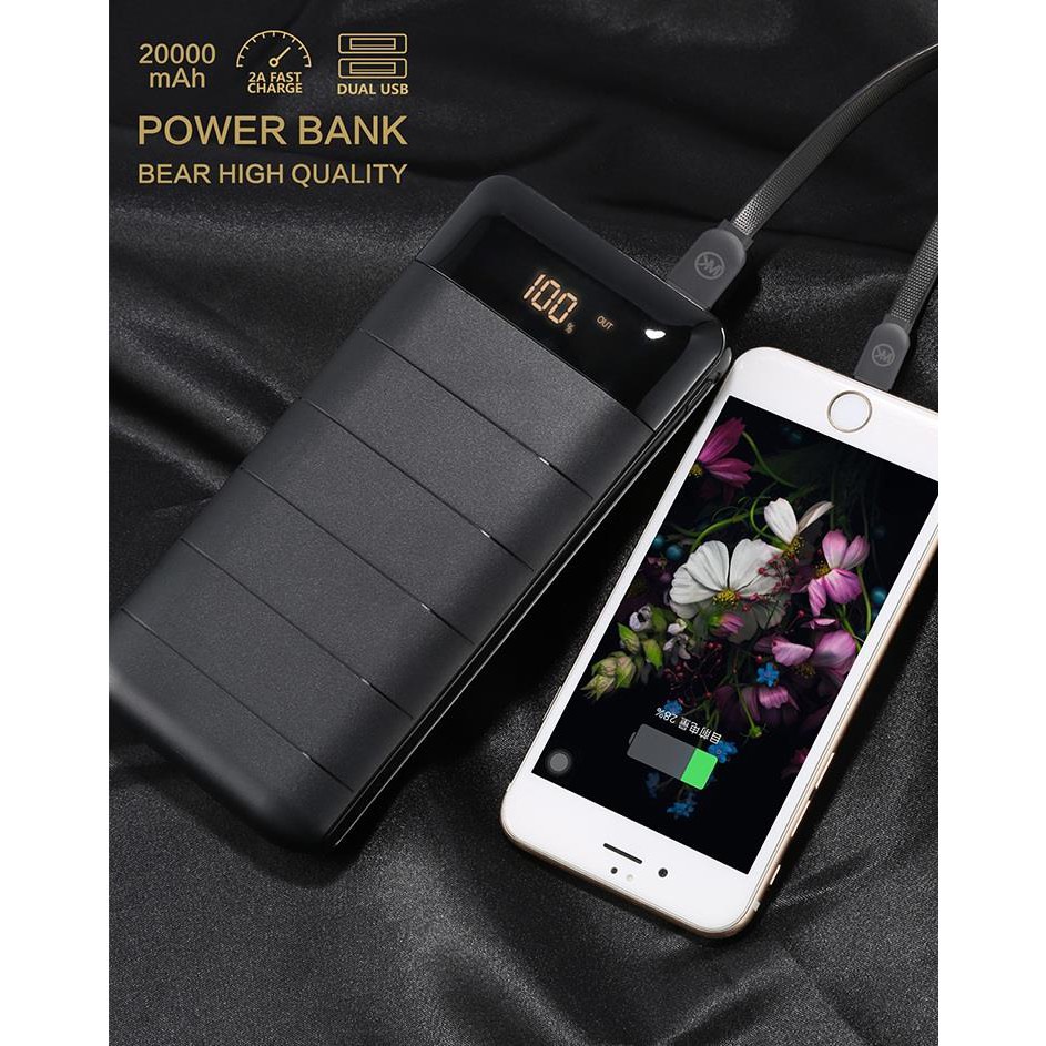 Pin dự phòng WK WP-026 Bear 20.000mAh