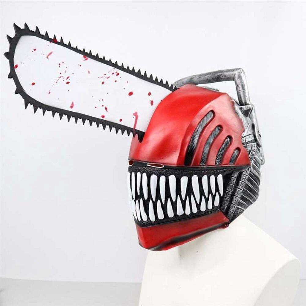 Quỷ đầu cưa Mặt Nạ Cao Su Hóa Trang Nhân Vật Chainsaw Man Denji Pochita Halloween