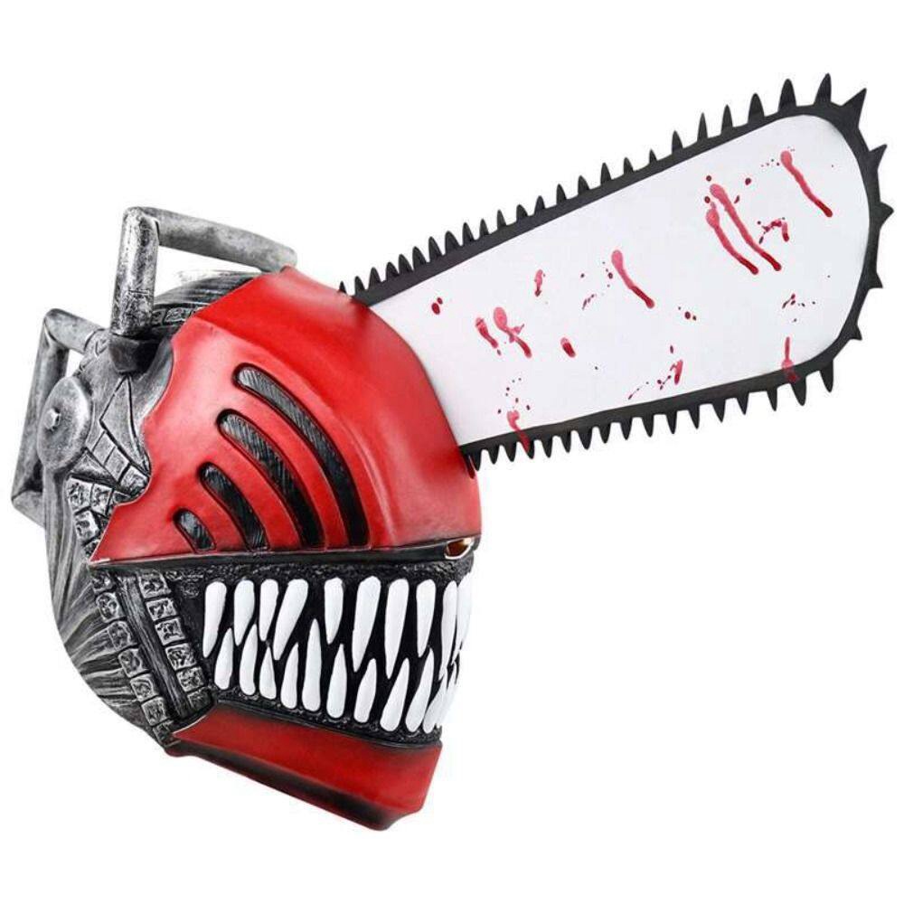 Quỷ đầu cưa Mặt Nạ Cao Su Hóa Trang Nhân Vật Chainsaw Man Denji Pochita Halloween