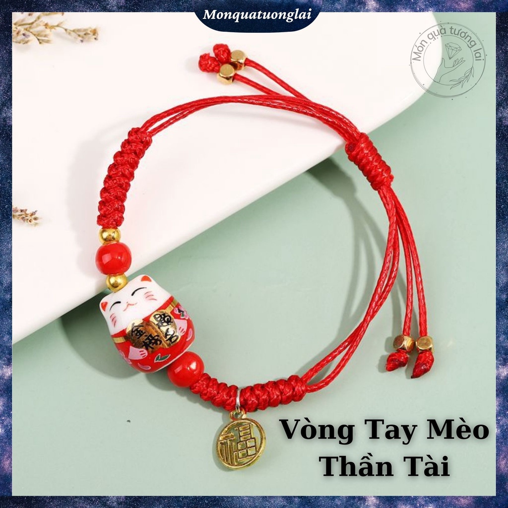 Vòng Tay Mèo Thần Tài Neko MQ Bằng Sứ Dễ Thương Ý Nghĩa May Mắn