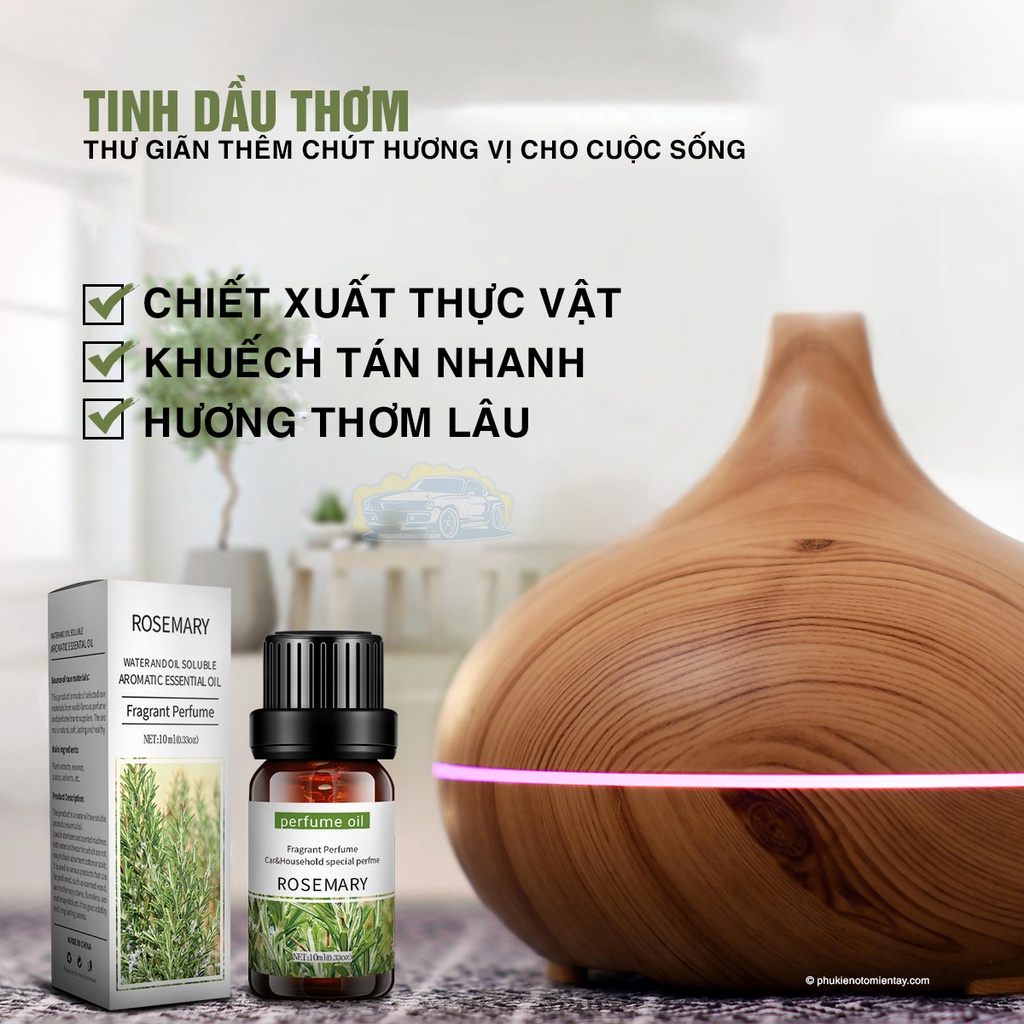 Tinh Dầu Nước Hoa, Hòa Tan Dùng Cho Máy Xông Tinh Dầu, Máy Khuếch Tán Tinh Dầu, Nước Hoa Ô tô, Xe Hơi Dung Tích 10ml 2