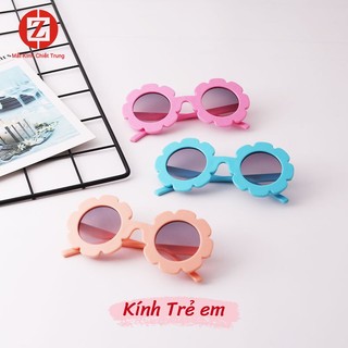 Kính mắt thời trang hình bông hoa cute cho bé từ 2 đến 9 tuổi, đi nắng chống bui chống tia UV400- mã H1380