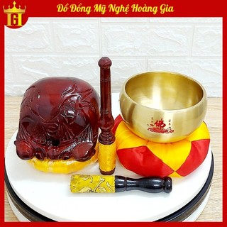 Bộ Chuông Mõ Cỡ Trung 5in Hàng Đẹp Dùi Đệm Bọc Gấm