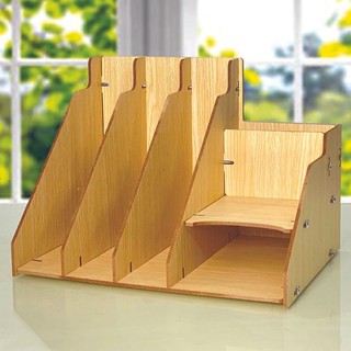 Kệ tài liệu, Kệ sách để bàn đa năng KS02 bằng gỗ 3 màu tùy chọn