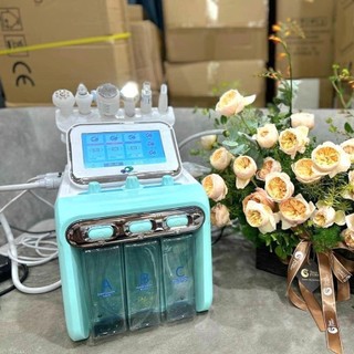 Máy chăm sóc da đa năng 6in1, h2o2 aqua 6 chức năng chính hãng bảo hành 12 tháng