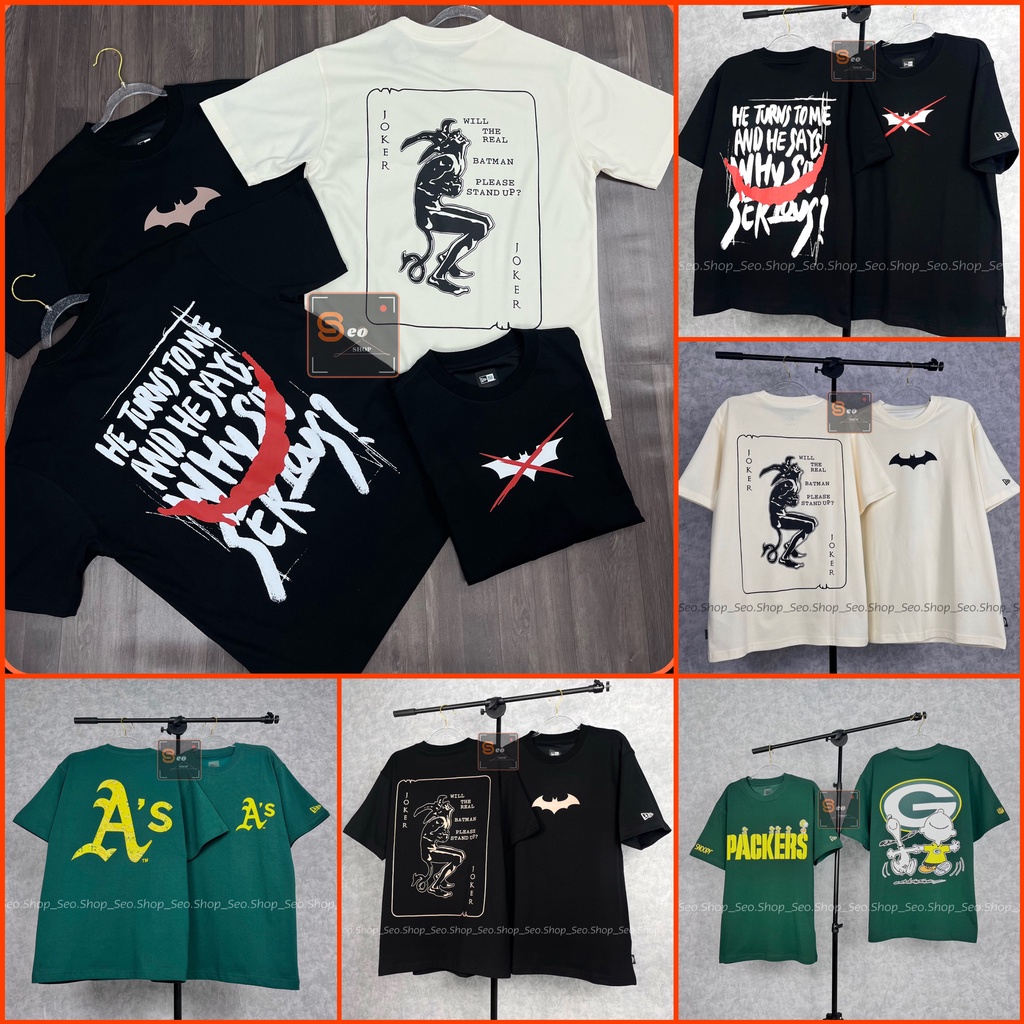 Bộ sưu tập Áo Phông- áo thun New Era mẫu BatMan, Big Paisley A’S & Snoopy