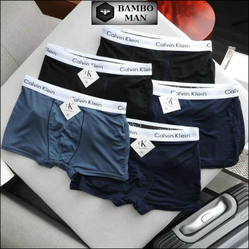 Quần lót nam, Quần sịp nam boxer cao cấp chất liệu thun lạnh họa tiết CK.