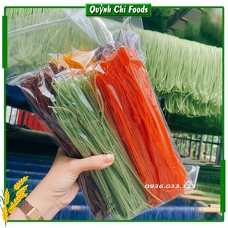 Bún, Phở ngũ sắc / Bún rau củ / gạo lứt, ngô, gấc, khoai lang, chùm ngây, lá cẩm, đậu biếc / gói 500gr