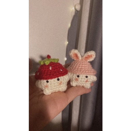 Móc khoá nấm baby handmade