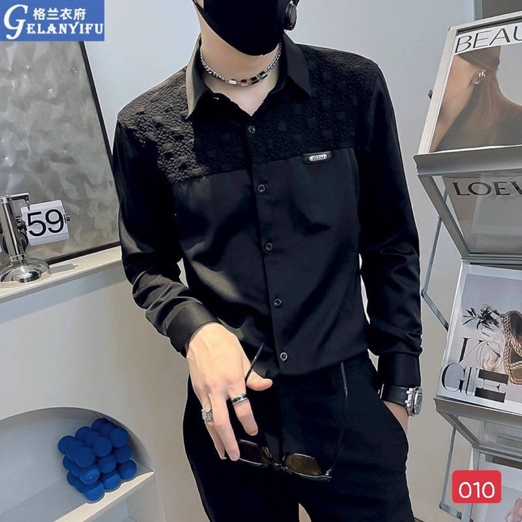 Sơ mi nam tay dài phối phong cách chuẩn soái ca hót trend 2023