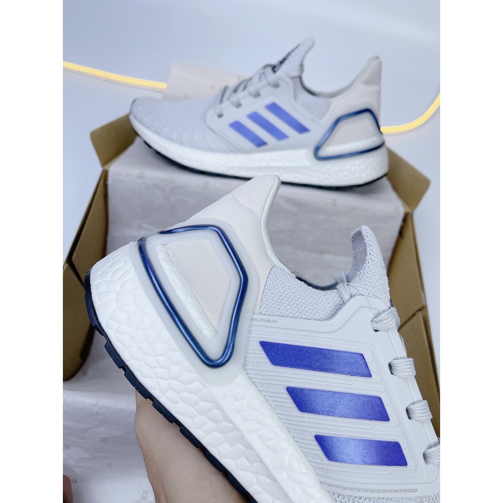 Giày thể thao adidas ultra boost xám kẻ xanh siêu nhẹ , như nợ của bạn :V hottrend 2022