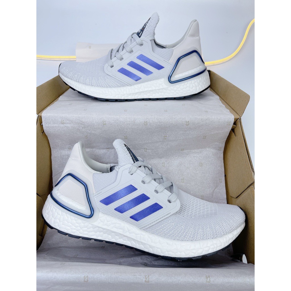 Giày thể thao adidas ultra boost xám kẻ xanh siêu nhẹ , như nợ của bạn :V hottrend 2022
