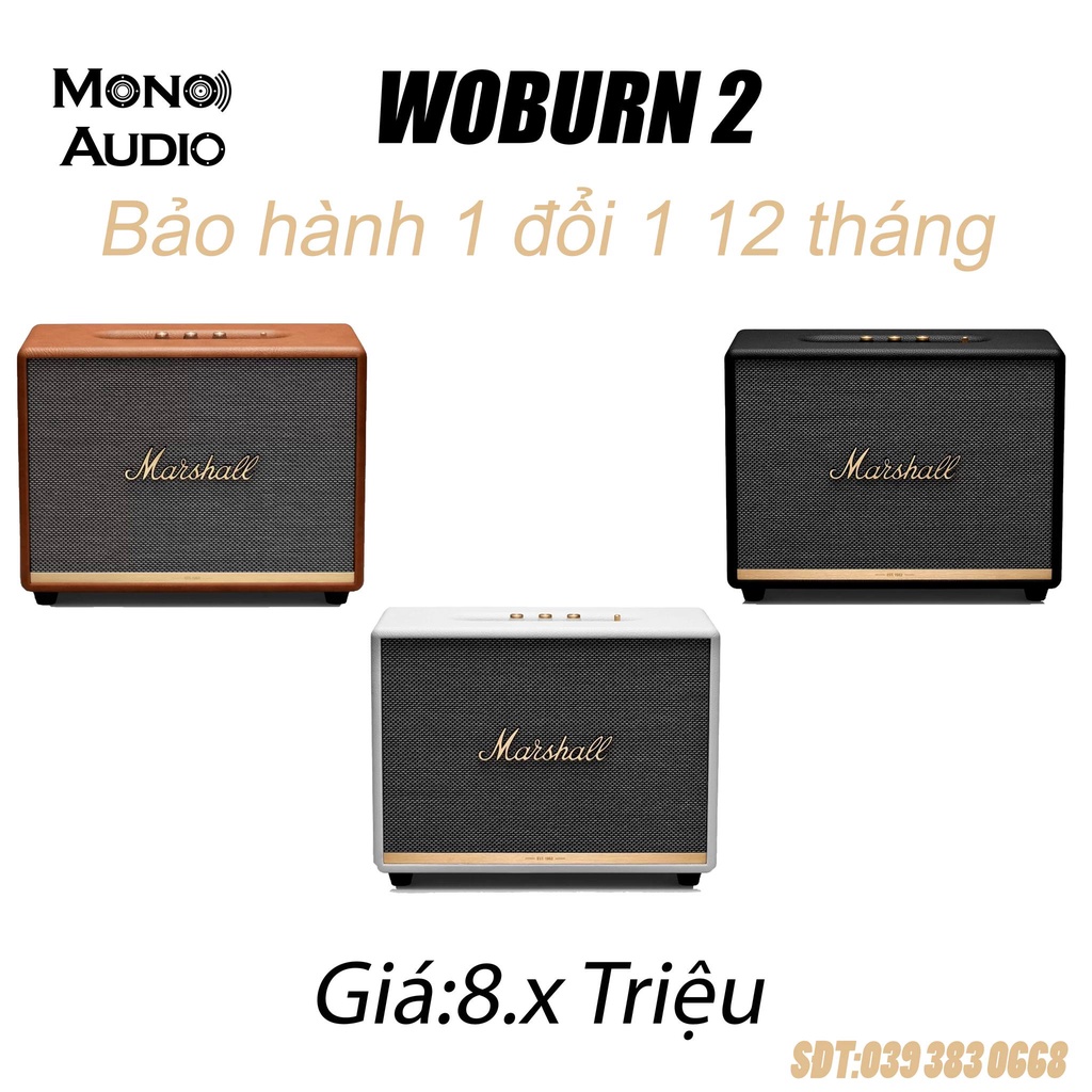 Loa Marshall Woburn 2 NEW FULLBOX (Bảo hành 12 tháng 1 đổi 1)