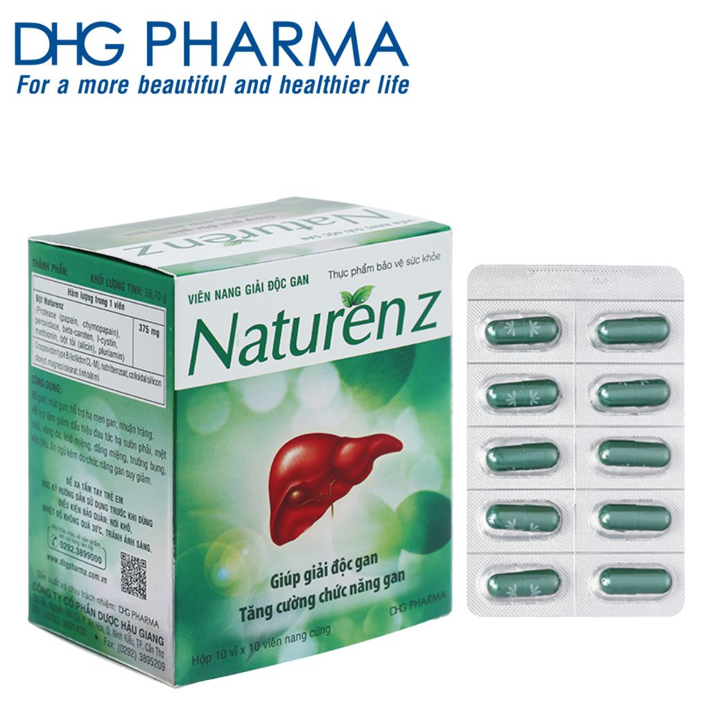Viên uống Naturen Z DHG giúp giải độc gan, tăng cường chức năng gan (100 viên)