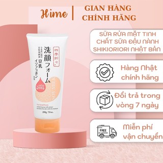 Sữa rửa mặt tinh chất sữa đậu nành shikioriori nhật bản 200g