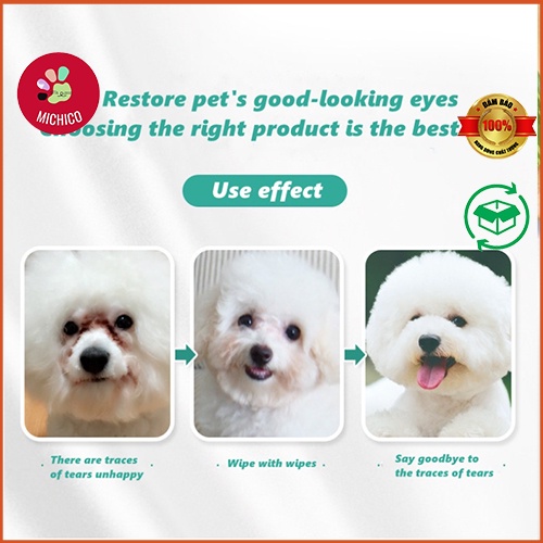 Khăn Ướt Vệ Sinh Mắt Cho Chó Mèo – Khăn Lau Tai Cho Thú Cưng – Hộp 130 miếng