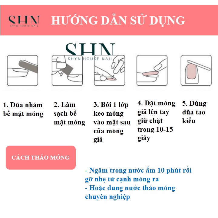Móng tay giả đính đá, đính nơ kèm keo, Nail Box, Nail XInh, Nail giả đẹp, Móng tay cô dâu, móng tay đẹp