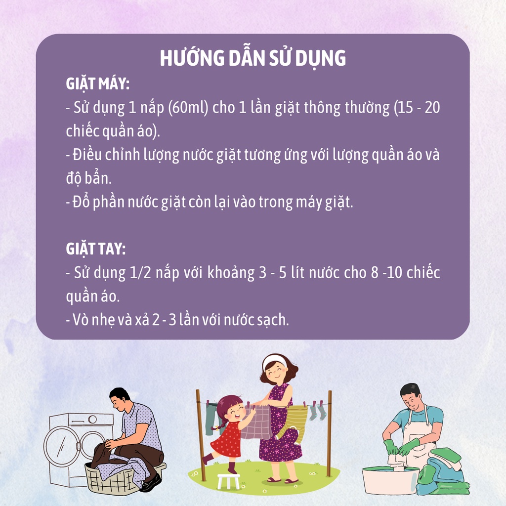 Nước giặt máy cho bé chiết xuất Bồ hòn 1000ml Bub&Mum