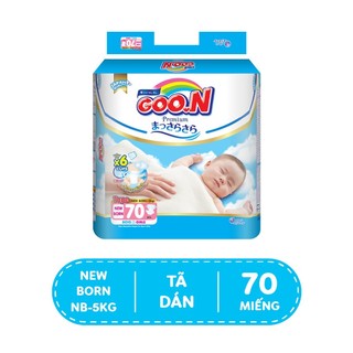 Tã dán nhật bản Goon Premium gói siêu đại NB70