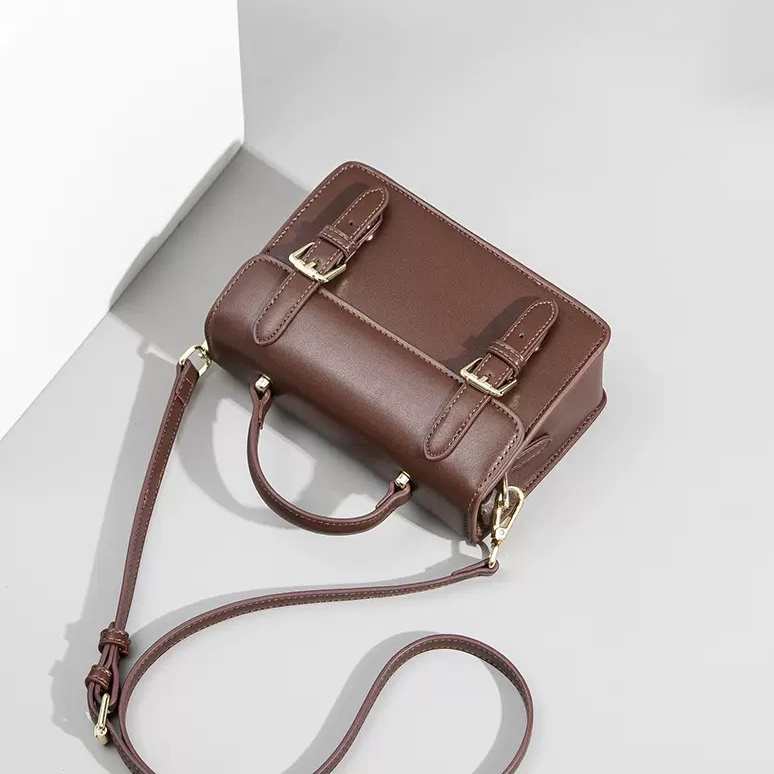 Meraki Bag - Túi xách, túi da đeo chéo Li retro phong cách Vintage, Dark Academia