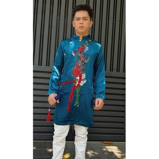 Áo dài cách tân Nam vải gấm