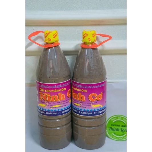 Đặc sản mắm tôm Ninh cơ chai 1000ml. Mắm tôm Hải Hậu. Nam Định