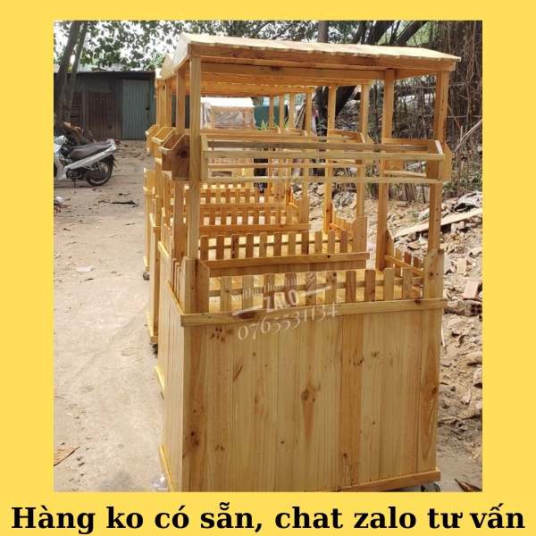 Xe Gỗ Bán Cafe Giá Rẻ Tại Bình Dương, Thủ Đức
