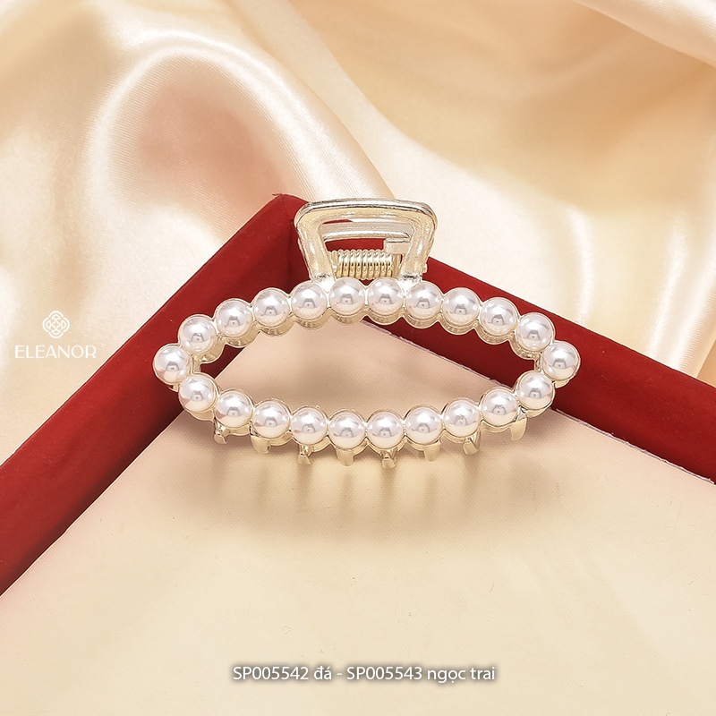 Kẹp tóc nữ càng cua Eleanor Accessories đính đá ngọc trai nhân tạo phụ kiện tóc 5542