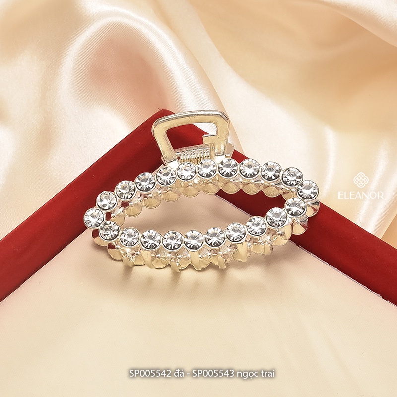 Kẹp tóc nữ càng cua Eleanor Accessories đính đá ngọc trai nhân tạo phụ kiện tóc 5542