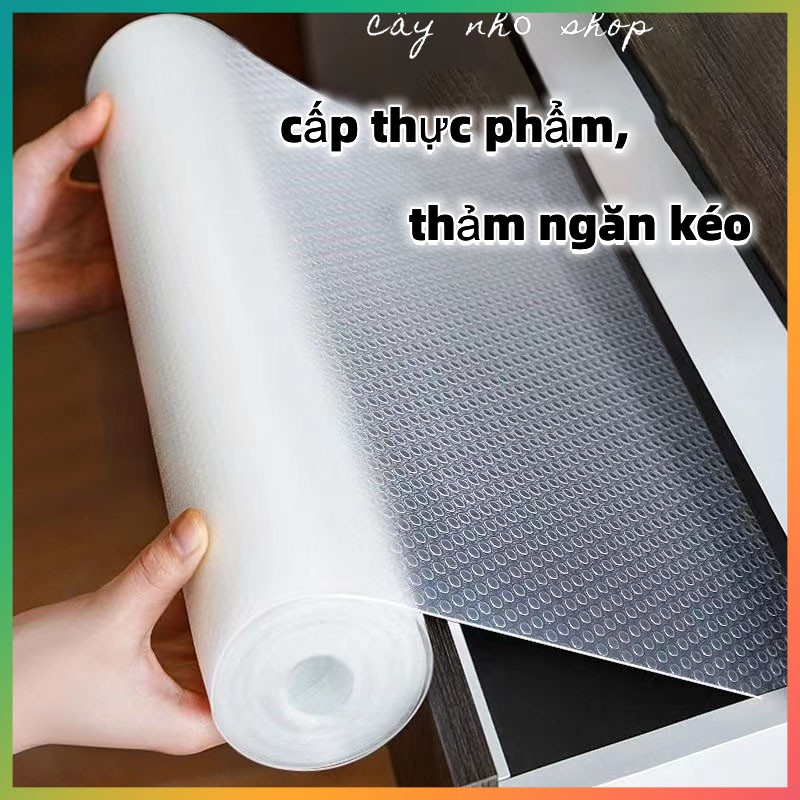 Tấm Lót Đáy Ngăn Kéo Tủ Chạn Kệ Nhà Bếp Đa Năng EVA Trong Suốt Chống Ẩm Mốc Dễ Vệ Sinh-- (nhiều size)