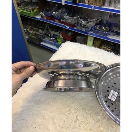 [VIETCOOK] VỈ HẤP INOX 304 CAO CẤP, VỈ HẤP INOX CÁCH THỦY ĐỦ SIZE 20- 22- 24 CM CÓ CHÂN ĐẾ, VỈ HẤP V
