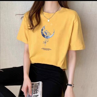 Áo thun nữ tay ngắn in hình cá heo đáng yêu t118 - t120