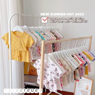 Set 3 bộ borip xuất dư cộc tay cho bé gái