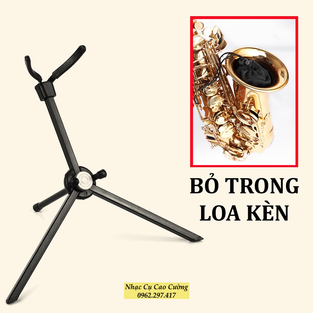 Giá Đỡ Kèn, Chân Kèn Saxophone Cao Cấp Có Thể Gấp Gọn Tiện Dụng Nhạc Cụ Cao Cường