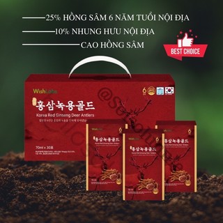 Nước hống sâm nhung hươu wishlabs