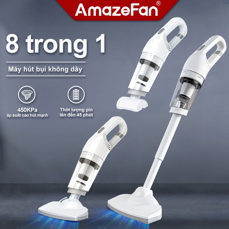 AmazeFan Máy hút bụi cầm tay 45000Pa máy hút bụi không dây 45KPa máy hút bụi gia đình Đa Năng Máy hút bụi.