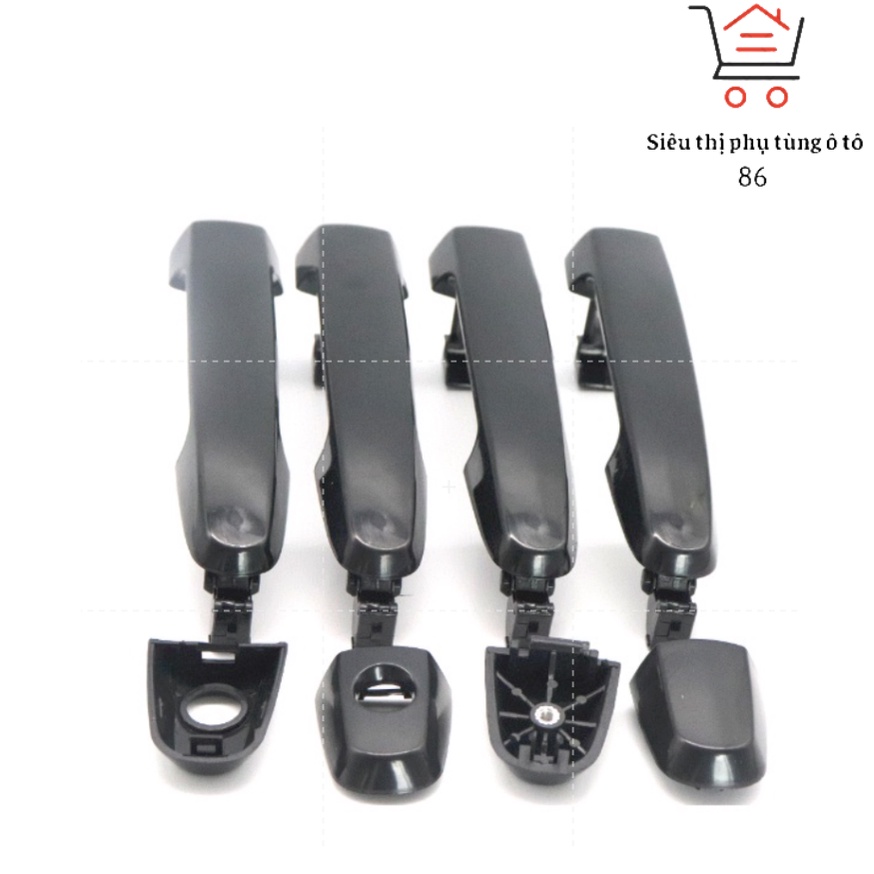 Bộ tay mở cửa ngoài đen TOYOTA VIOS ALTIS HILIUX INNOVA VIOS 03+YARIS FORTUNER ( Có lỗ khoá )