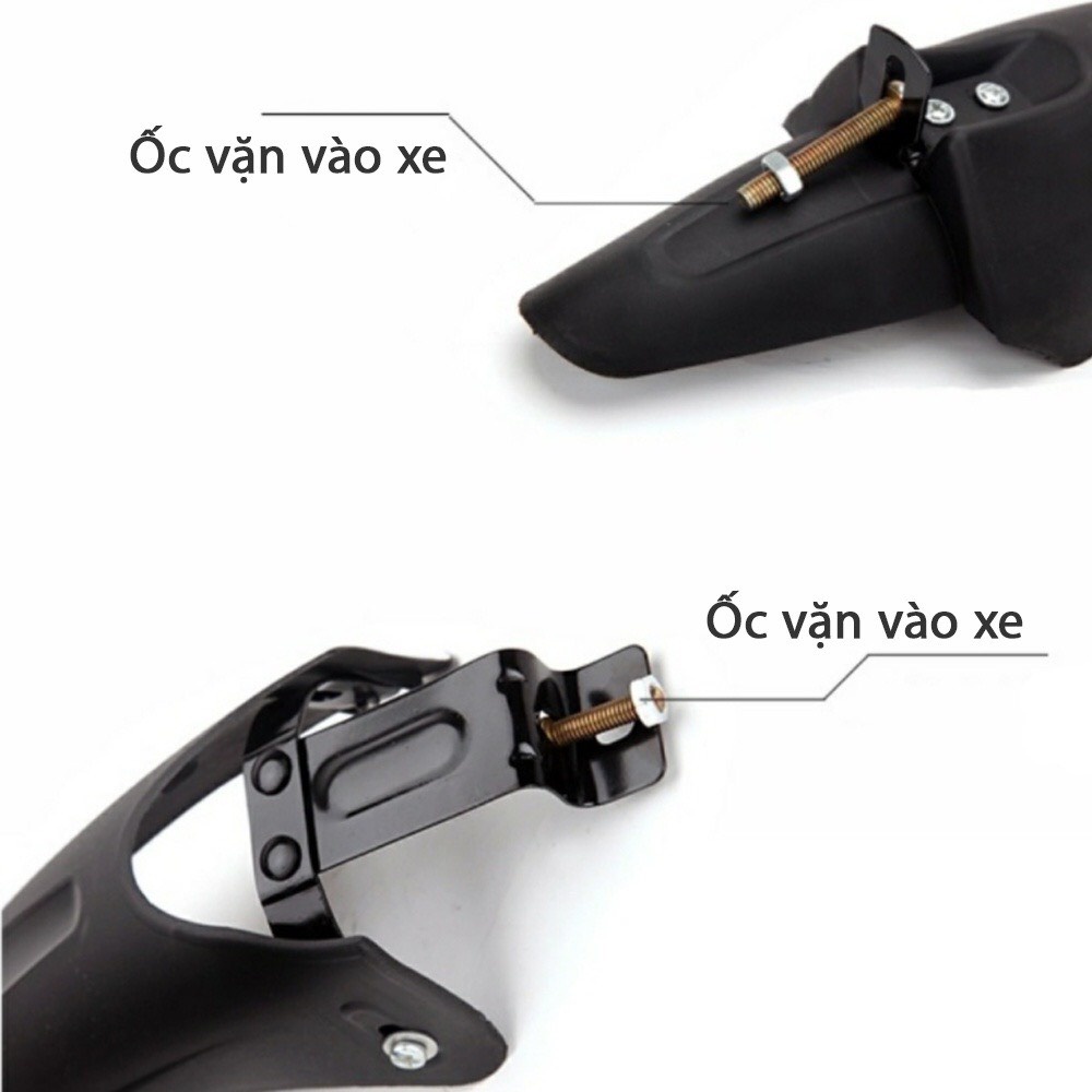 Chắn bùn xe đạp thể thao, xe MTB, xe địa hình trước sau đầy đủ phụ kiện chắc chắn