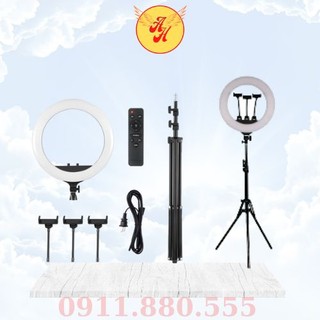 Đèn livestream size 45 đi kèm chân đỡ đèn bằng sắt siêu sáng
