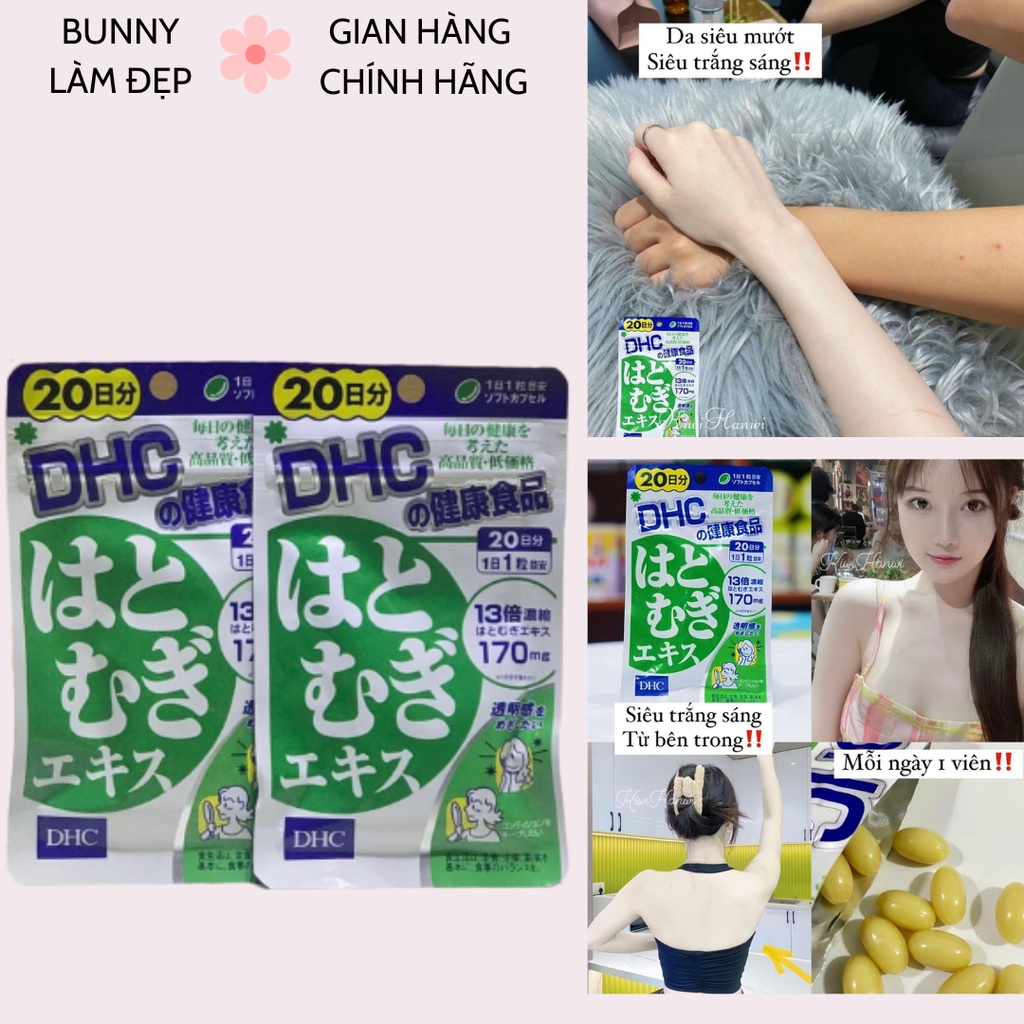 Viên uống Trắng da DHC Nhật Bản Adlay Extract