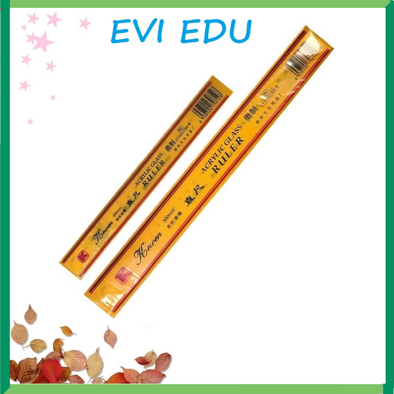 Thước kẻ vàng giá rẻ / Thước trong vỏ vàng 20cm / 30cm