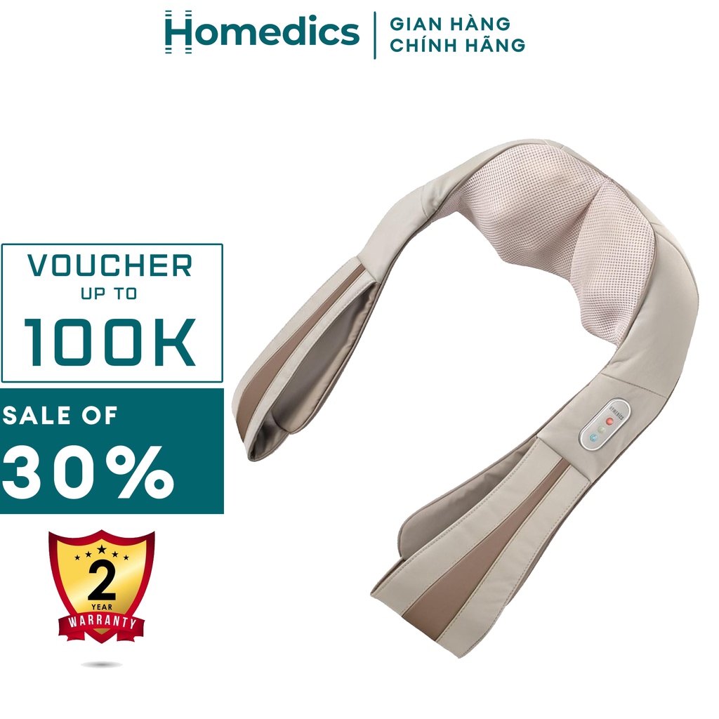 Đai massage vai cổ gáy Shiatsu chuyên nghiệp kèm nhiệt HoMedics NMS-620H hàng nhập khẩu chính hãng