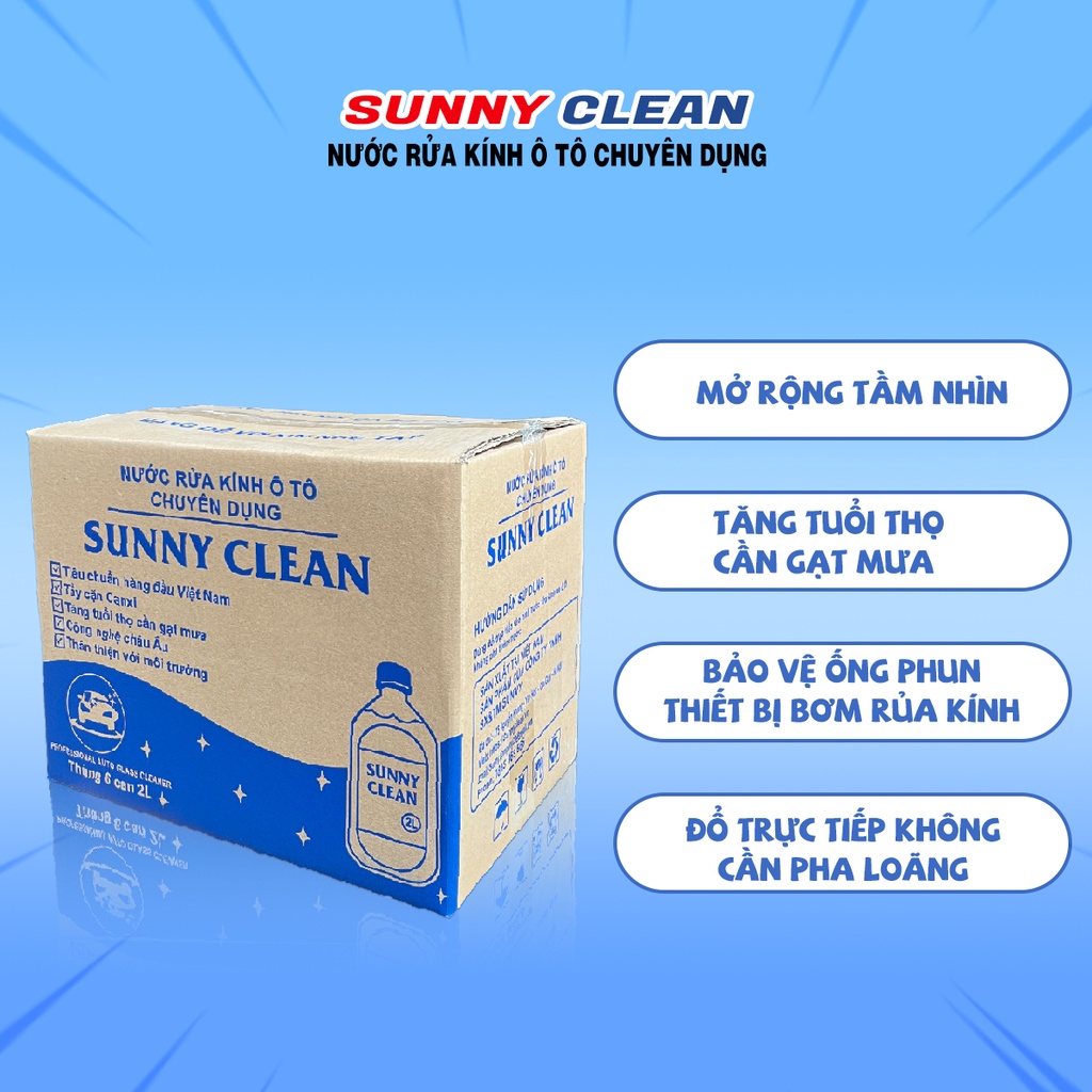 Nước Rửa Kính Ô Tô SunnyClean Chính Hãng