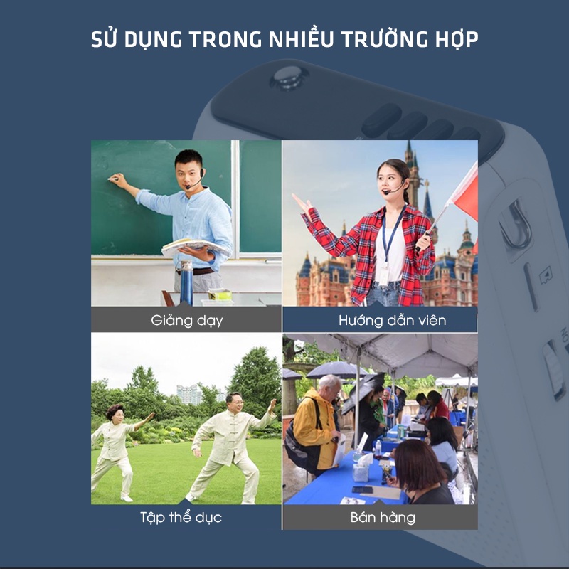 Máy Trợ Giảng Không Dây TAKSTAR E300W, Có Bluetooth, Công Suất 10W, không dây công nghệ UHF