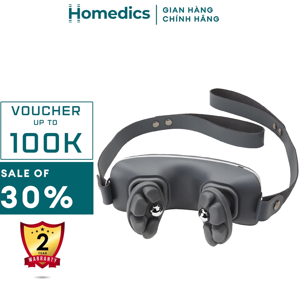 Đai massage cổ vai gáy & toàn thân công nghệ GEL kèm nhiệt Homedics NMS-685 nhà HT Beauty sử dụng pin sạc,