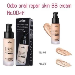 Kem nền bb cream ốc sên siêu mịn odbo snail repair skin od411